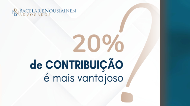 Vinte por cento de contribuição para a aposentadoria é mais vantajoso?