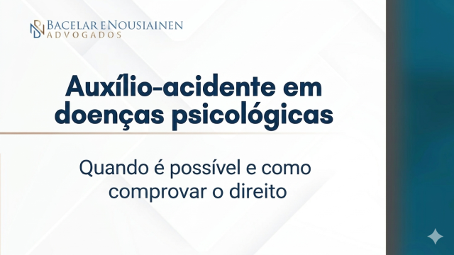 Auxílio-acidente em doenças psicológicas